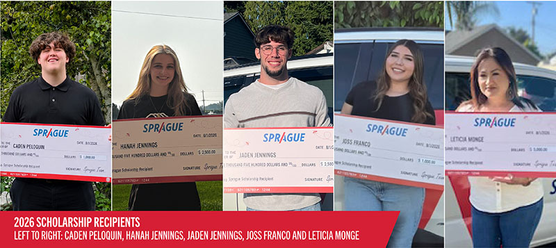 Sprague Announces 2026 Scholarship Recipients