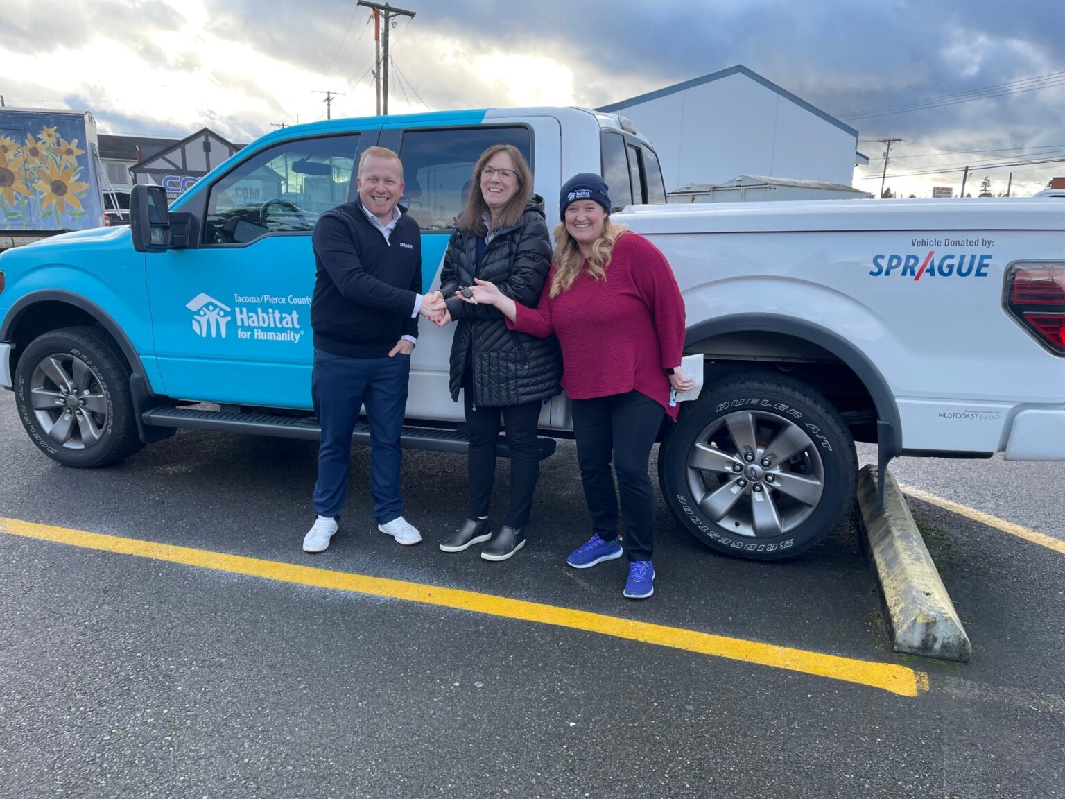 Habitat For Humanity Receives Truck Donation from Sprague