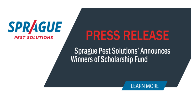 Scholarship Fund Winners Announced by Sprague Pest Solutions