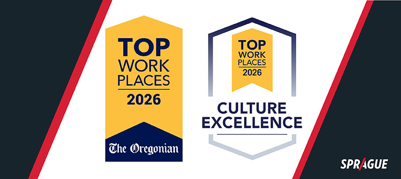 Sprague Earns 4th Consecutive Year of Top Workplace Recognition