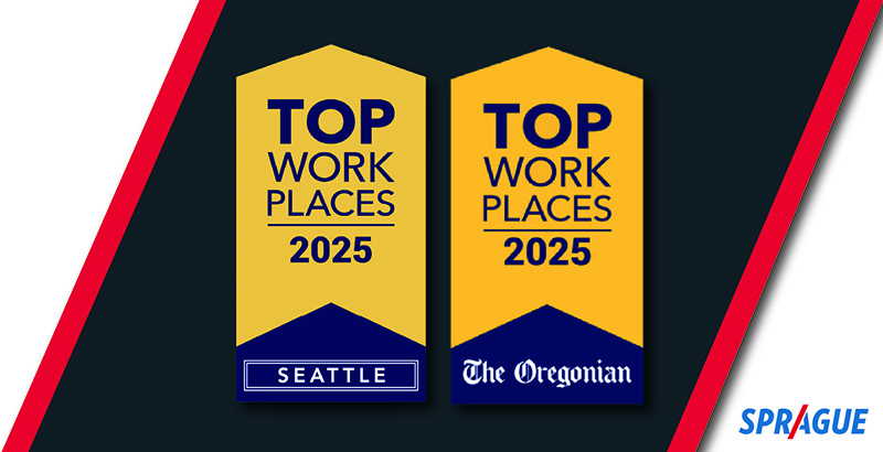 Sprague Named Top Workplace in Washington and Oregon
